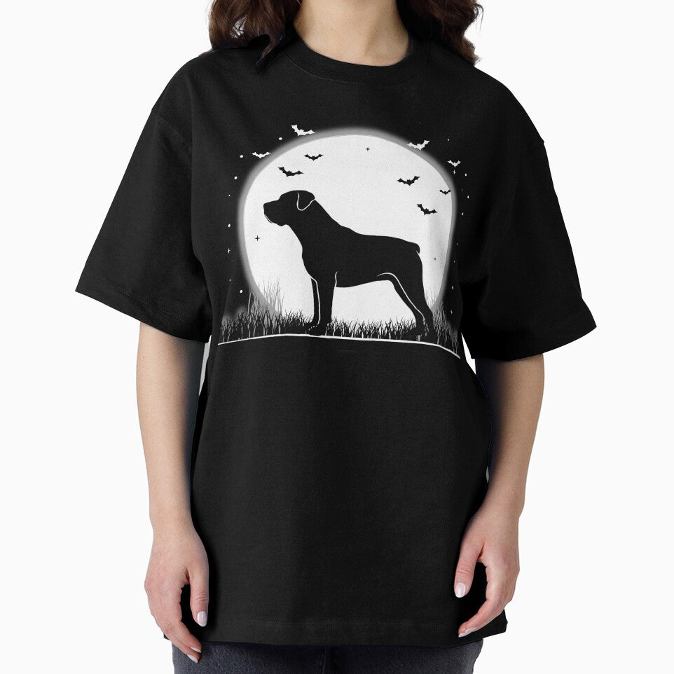 Boerboel Dog – Halloween Moon Silhouette by The Real Life Symphony