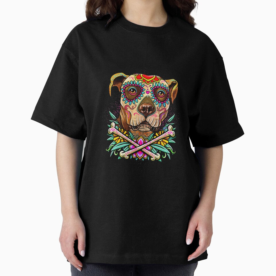 Pitbull Dog Sugar Skull Dog Pet Puppy by Beyon1221