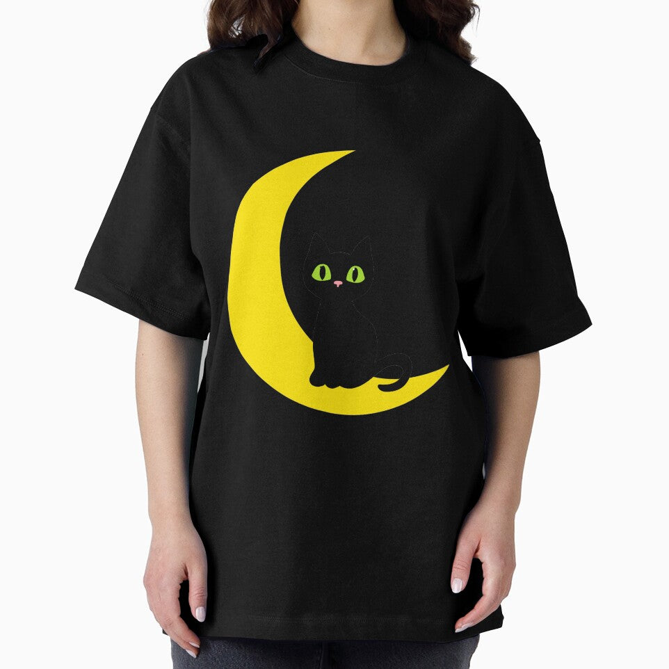 I love you to the moon and back - black cat lover by SparkyMae