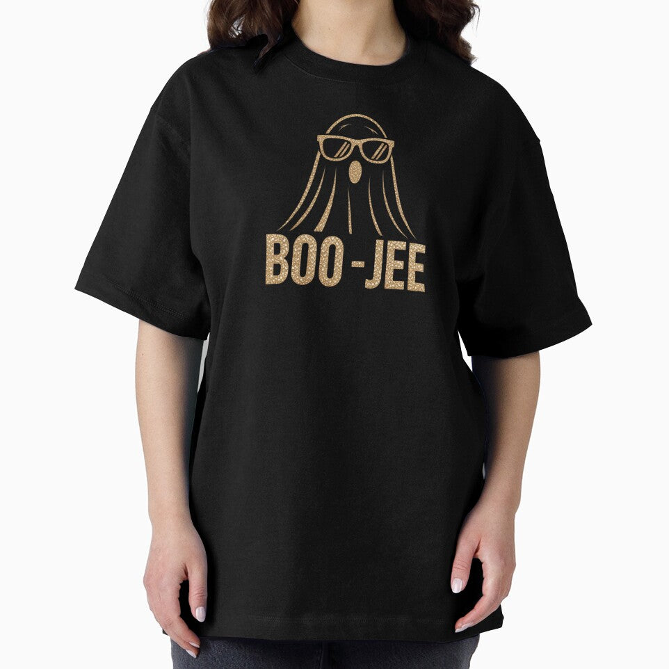 BOO - JEE Halloween Ghost I Luxury Halloween Aesthetic -  BOO JEE Sparkly Ghost Design by RDRdesign
