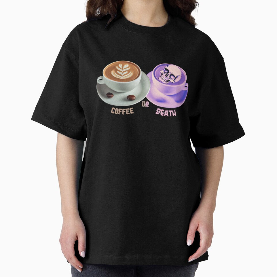 Coffee or Death funny Gifts for Coffee Lover and Sarcastic Humor Lovers With Skull Cup Coffee Funny Halloween Skull Spooky Time Szn by MatthewViews