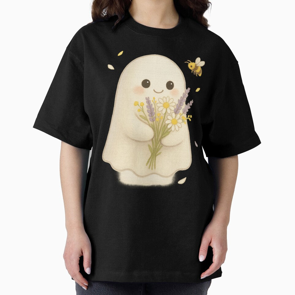 Chonky Ghost with Flowers – Pastel Boo Friend by Napini