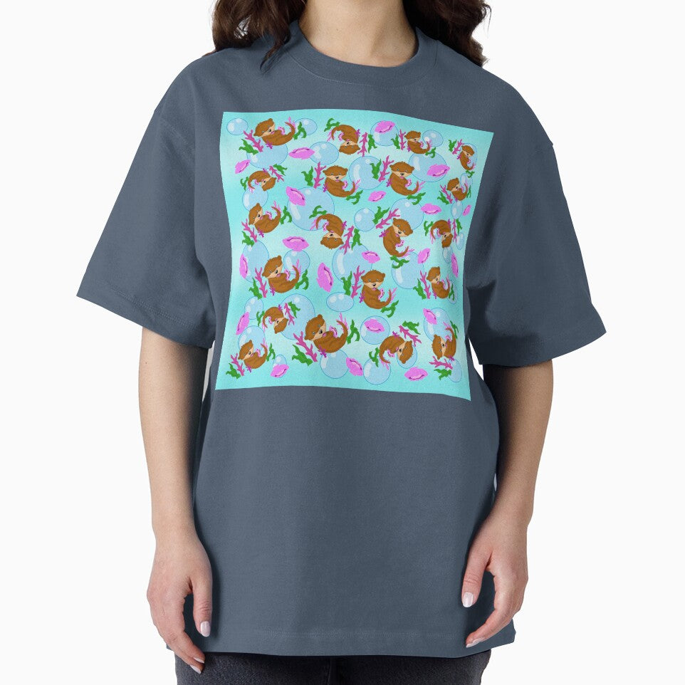 Cute sea otter pattern by KatyChristoff