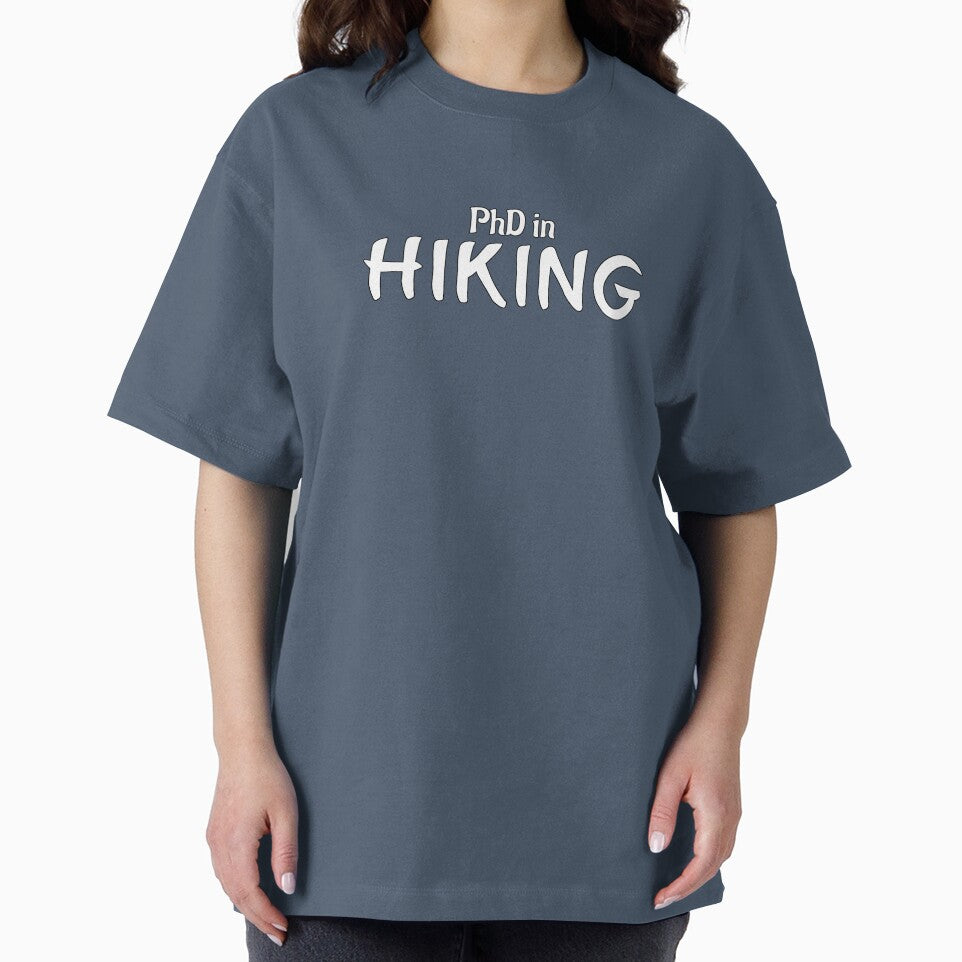 PhD in Hiking Graduation Hobby Birthday Celebration Gift by geekydesigner