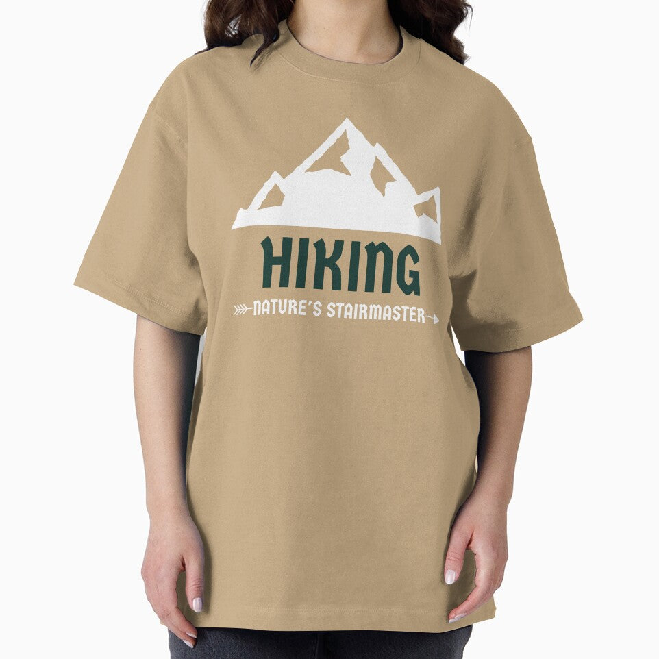 Hiking Nature's Stairmaster Funny T-Shirt by SilverMapleTees