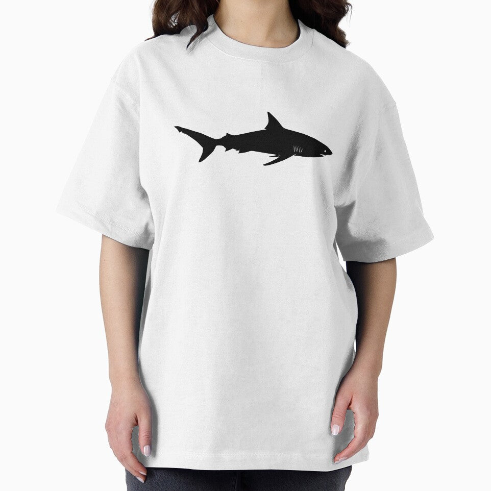 Blacktip Shark Silhouette (Black) by SandpiperDesign
