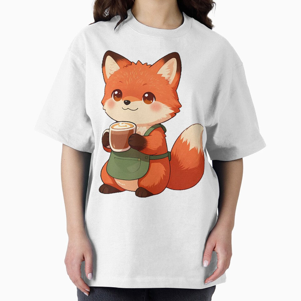 Cute Fox Barista with Hazelnut Mocha Coffee Icon by pumsquare
