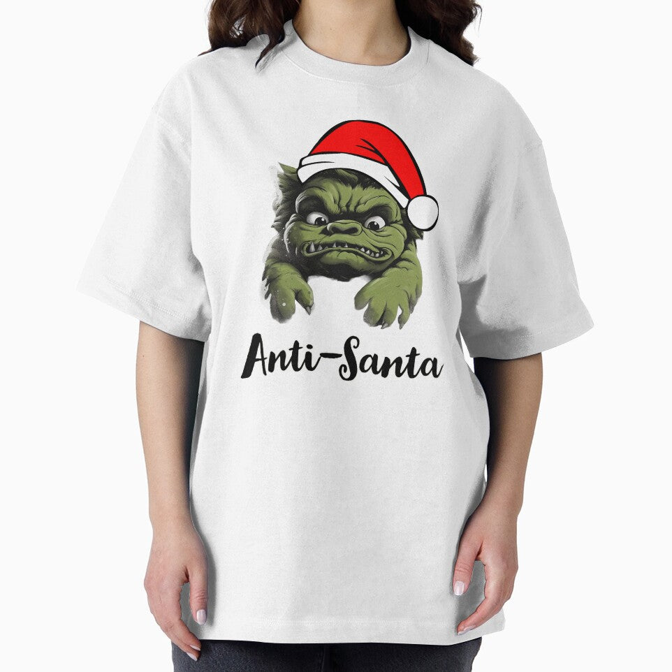 Cute Green Troll Christmas Xmas 'Anti-Santa' by SADStyleDesigns