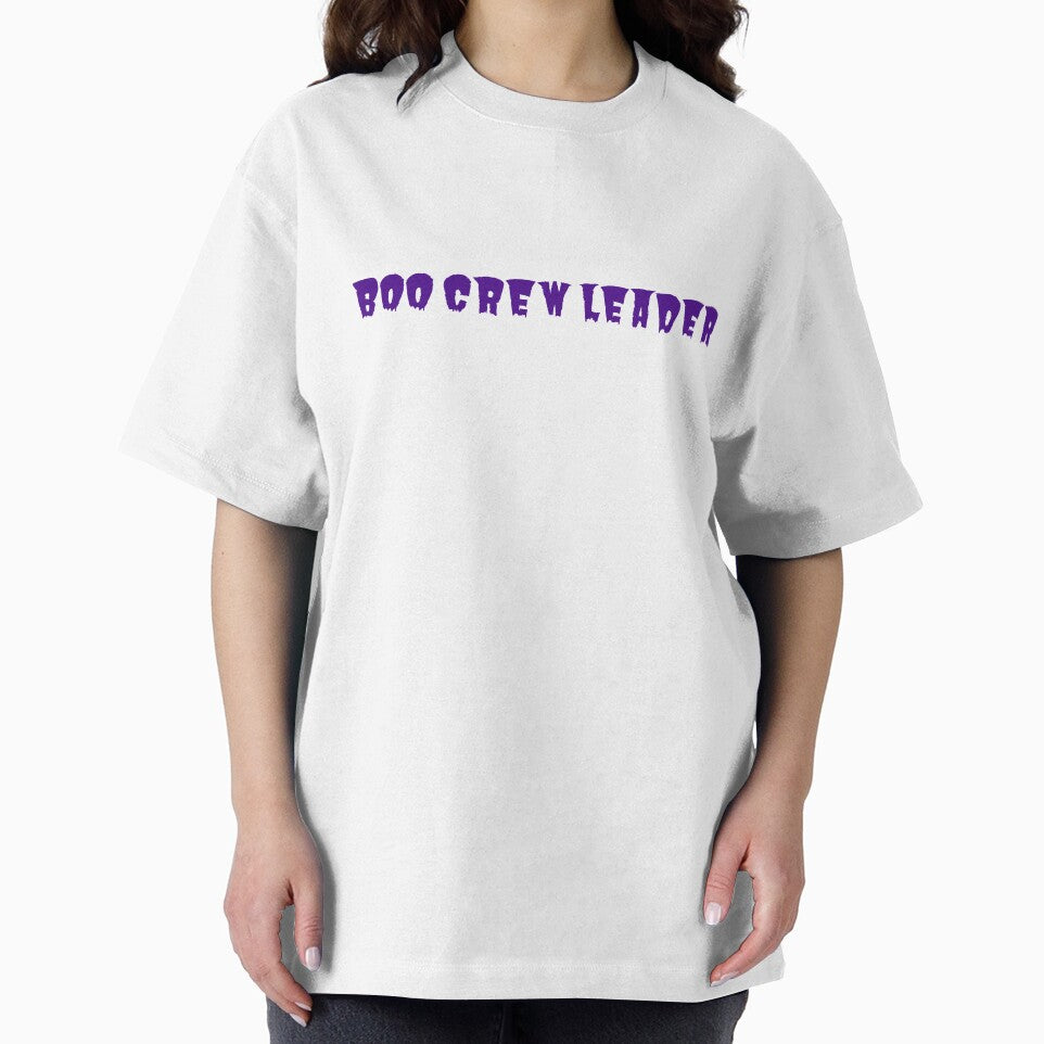Boo Crew Leader Funny Halloween Teacher Spooky Shirt Design by E-lenaLu