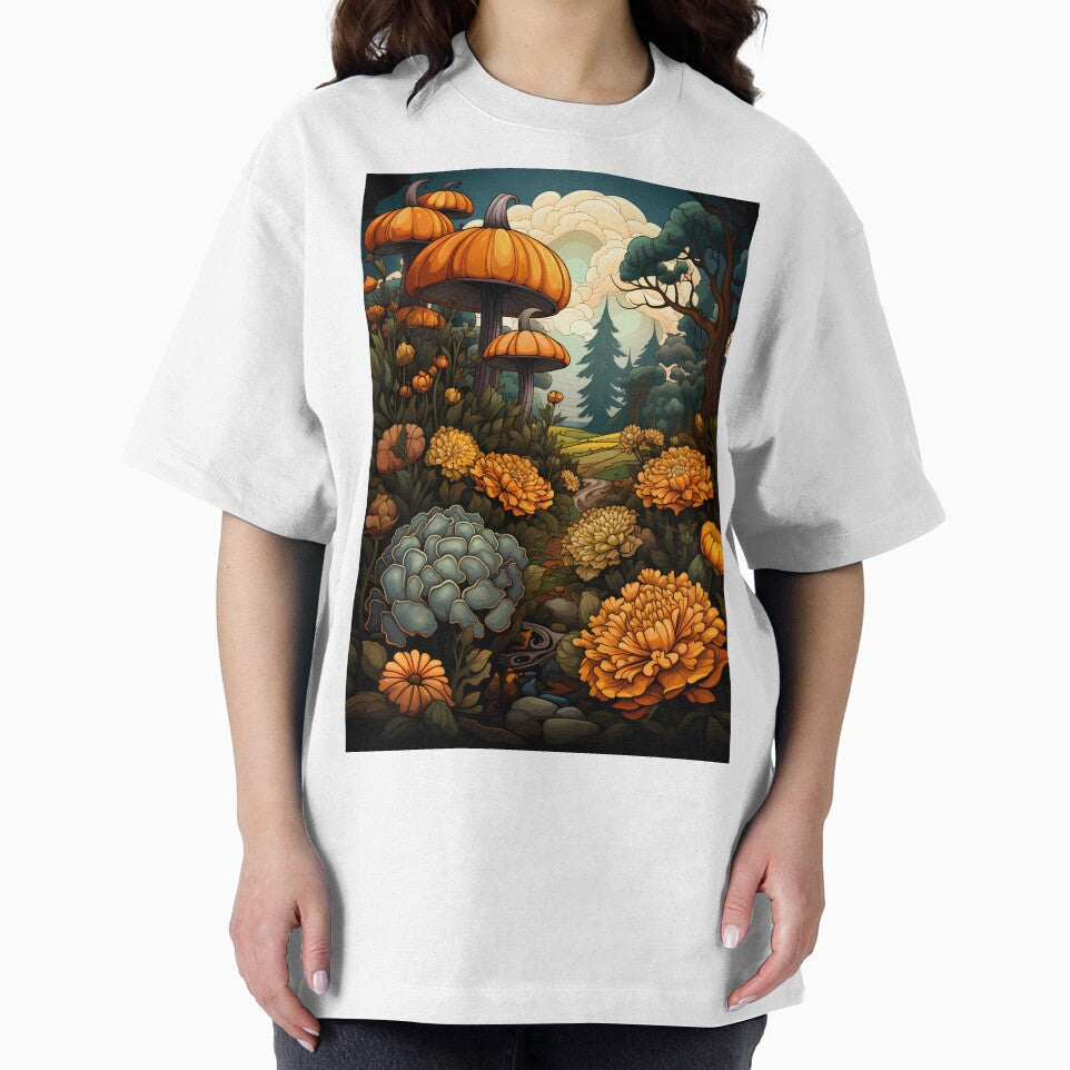 Abstract Fall Flower Pumpkin Tree Forest Woods Autumn Gift by NearlyNow