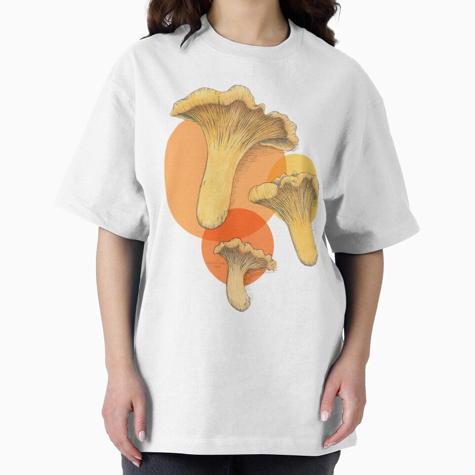 orange chanterelle mushrooms by ca--lv--in
