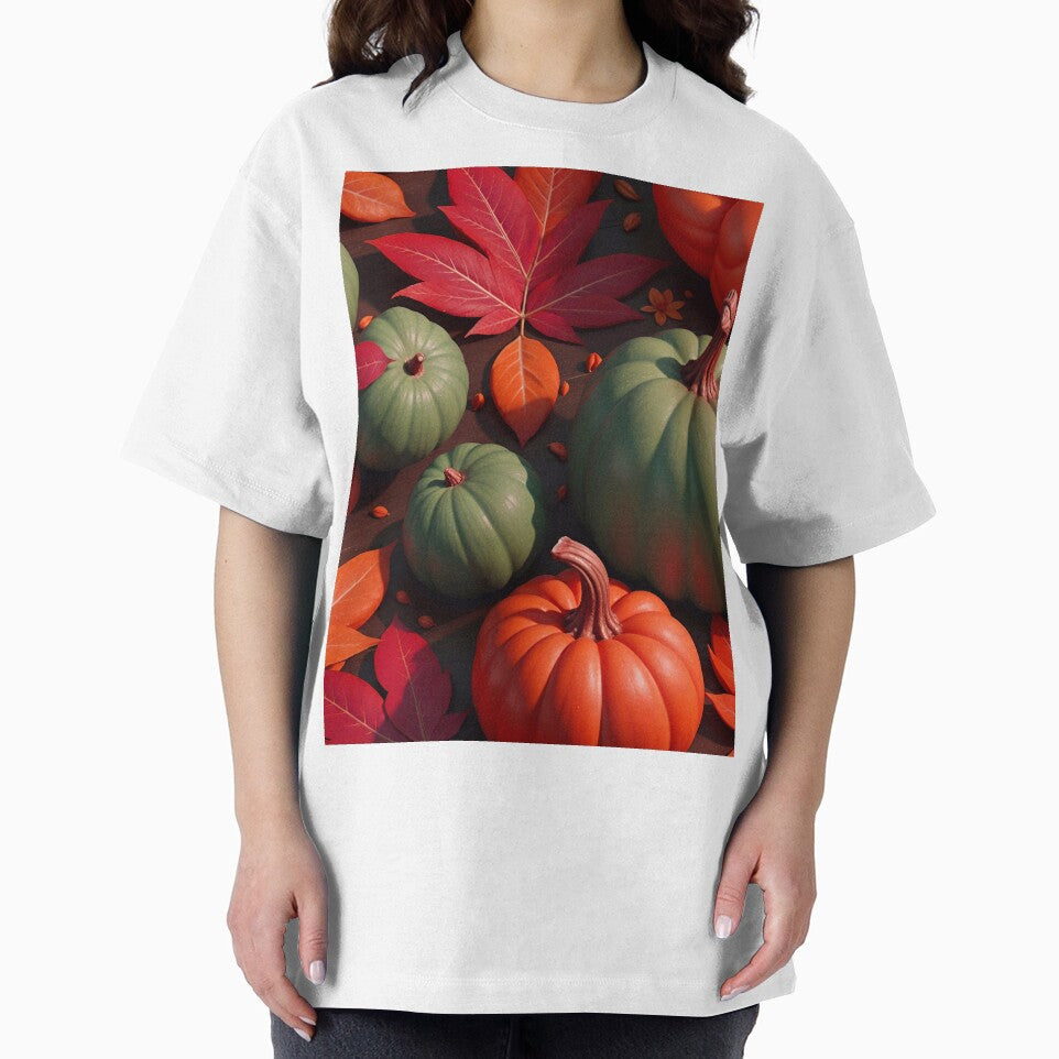 Autumn Leaf Pumpkin Pattern Design by TheArtOfPat