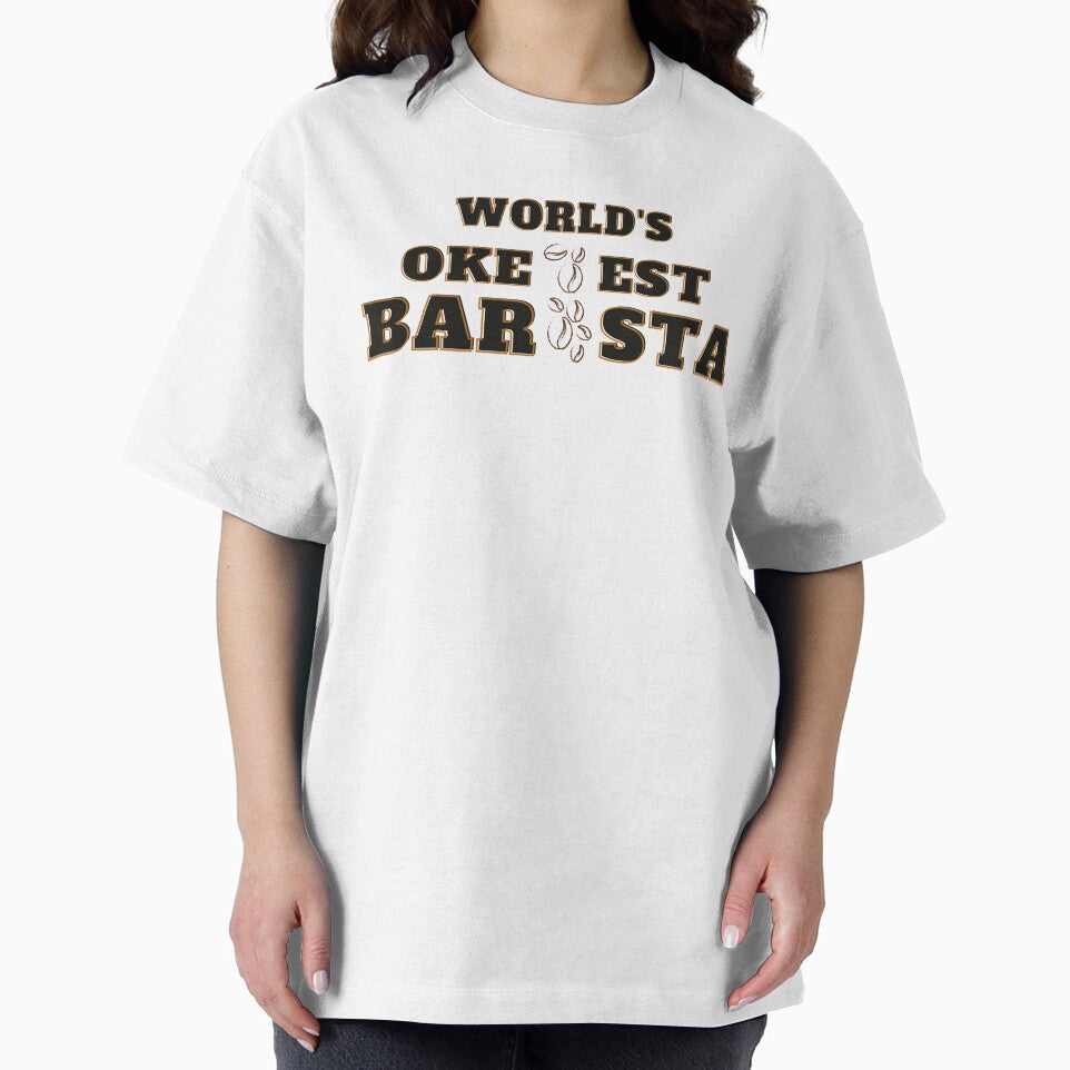 World's Okayest Barista - Funny Coffee Shop Barista Gift by mayamay0