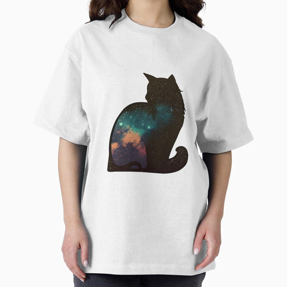 Galaxy cat, Black cat by ntamime