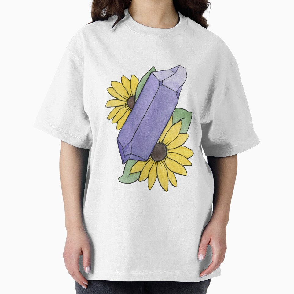 Amethyst & Flowers by Gwenpai_Art