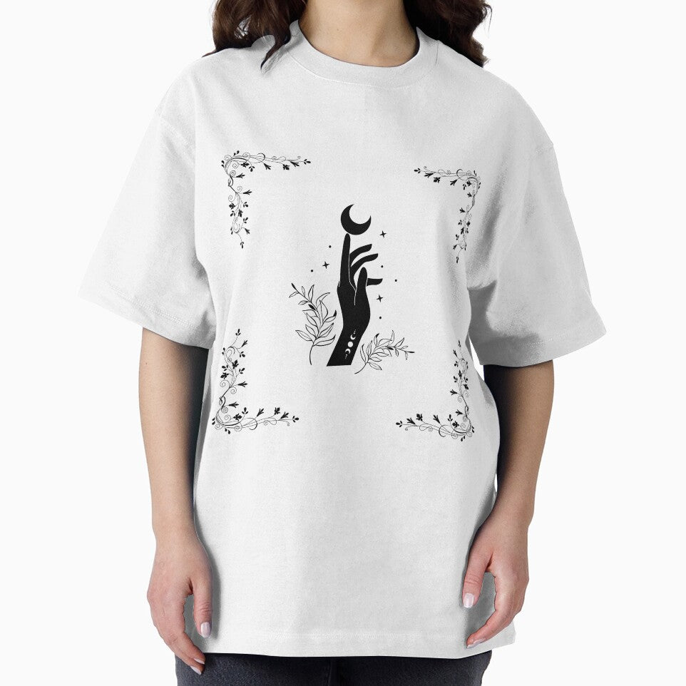 Mystical Moonlit Floral Hand Design by JSMidnightCreations