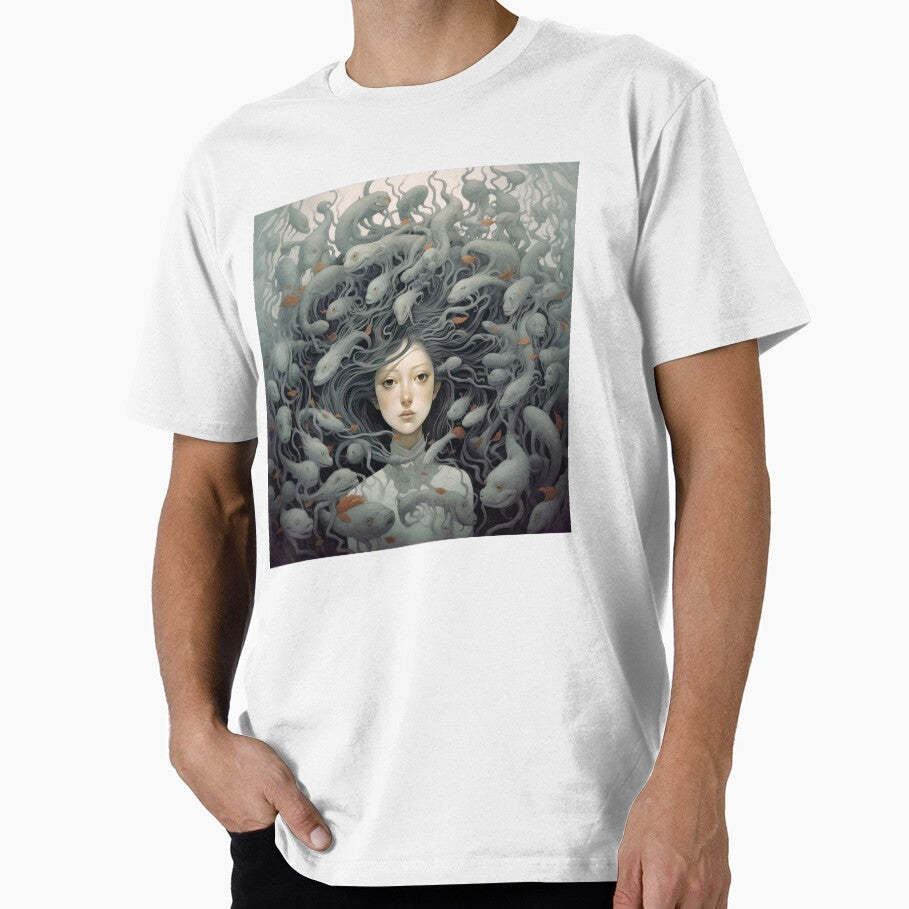 A Woman Surrounded By Strange Creatures by Art School Dropout