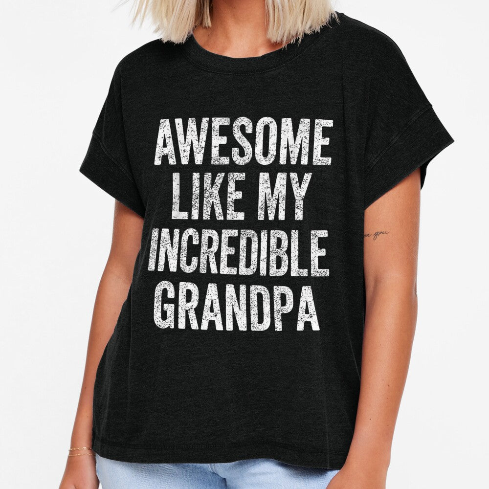 Awesome Like My Incredible Grandpa Father's Day Gift by salmzouriart
