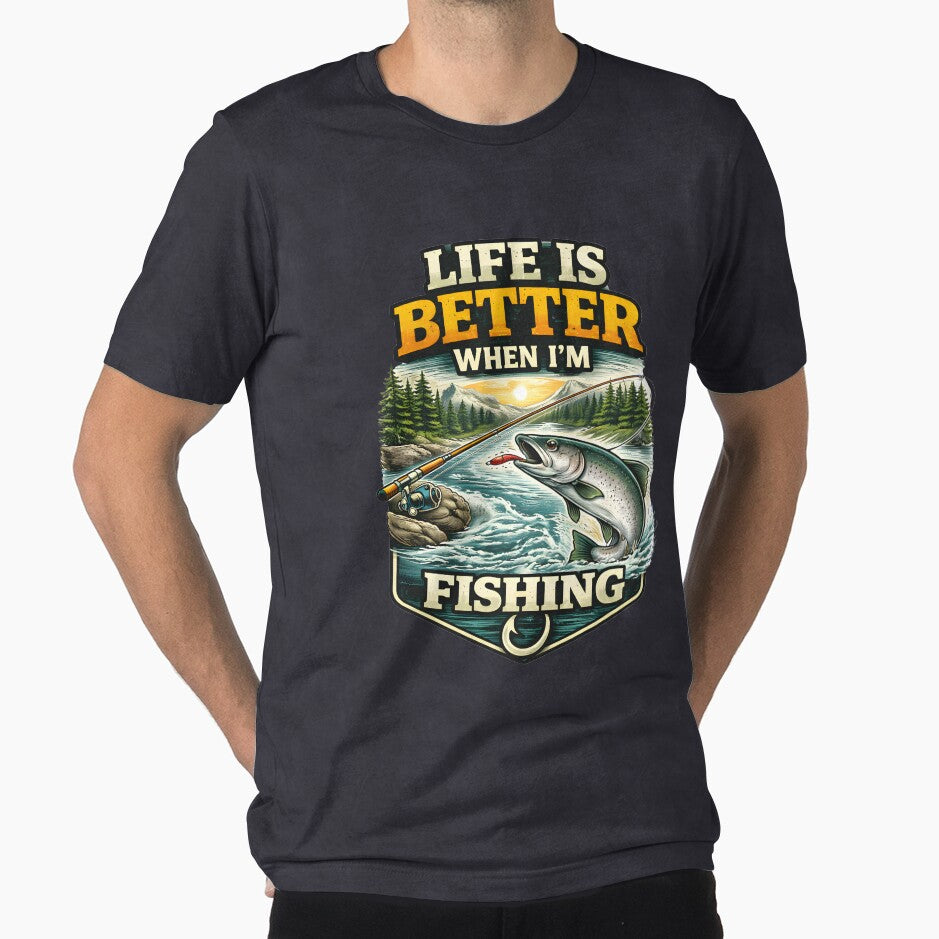 Life Is Better When I’m Fishing – Fishing Lifestyle Angler Design by SVALANART