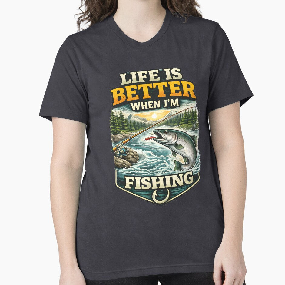 Life Is Better When I’m Fishing – Fishing Lifestyle Angler Design by SVALANART
