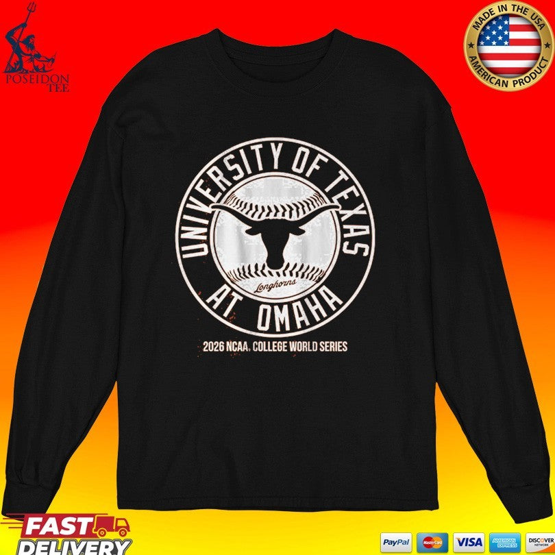 Texas Baseball University Of Texas At Omaha 2026 Ncaa College World Series Unisex