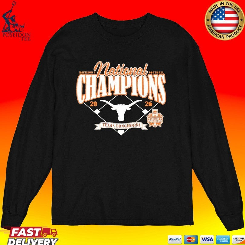 Texas Longhorns 2026 NCAA Softball Women’s D1 College World Series National Champions Diamond