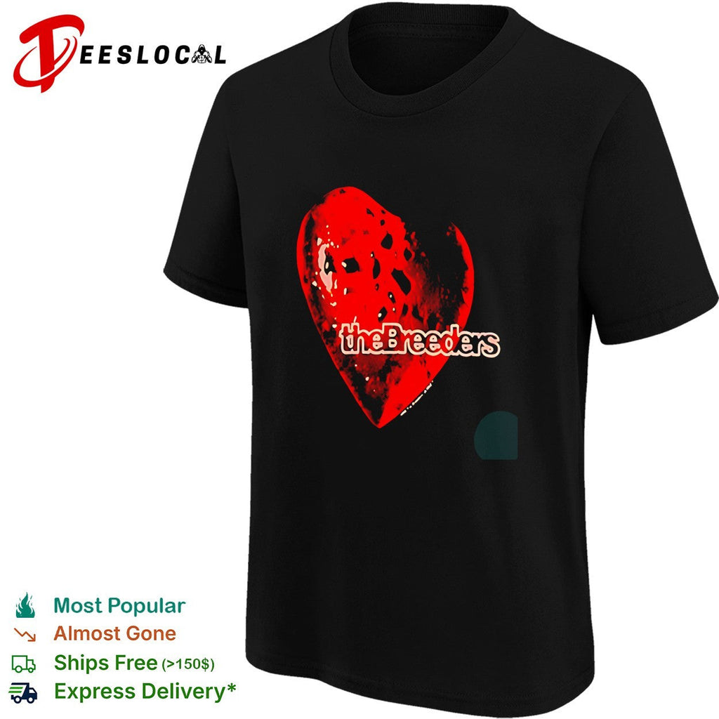 The Breeders heart symbol logo rock band music retro shirt Unisex
