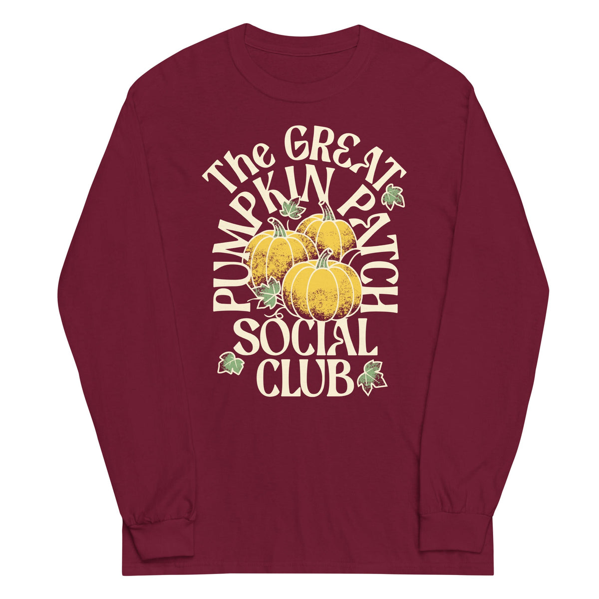 The Great Pumpkin Patch Social Club Unisex Long Sleeve Tee