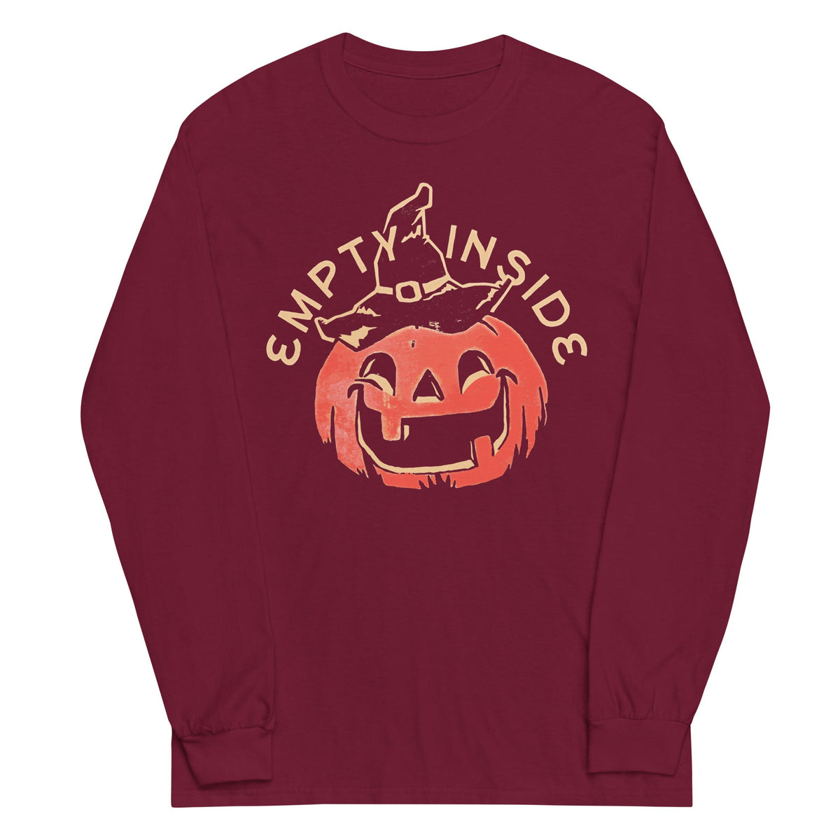 Empty Inside Pumpkin Unisex Long Sleeve Tee