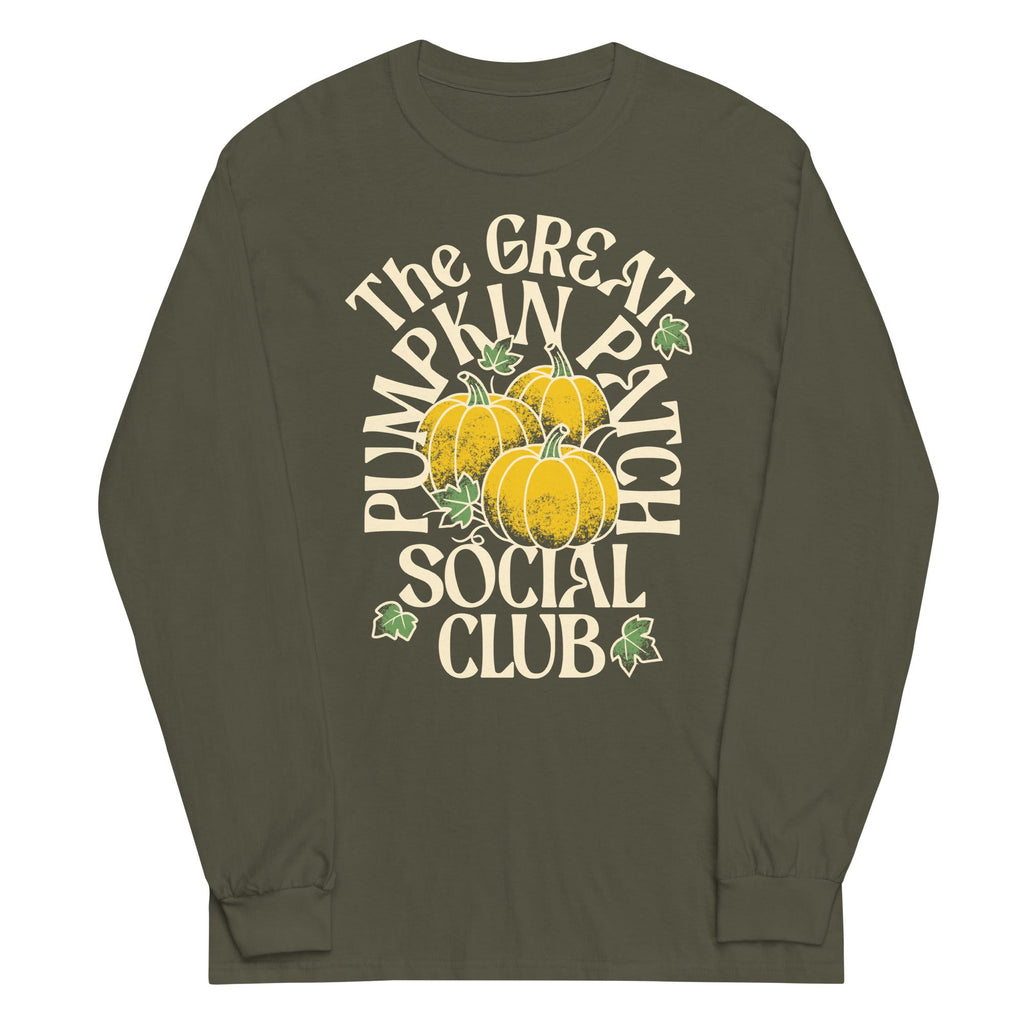 The Great Pumpkin Patch Social Club Unisex Long Sleeve Tee