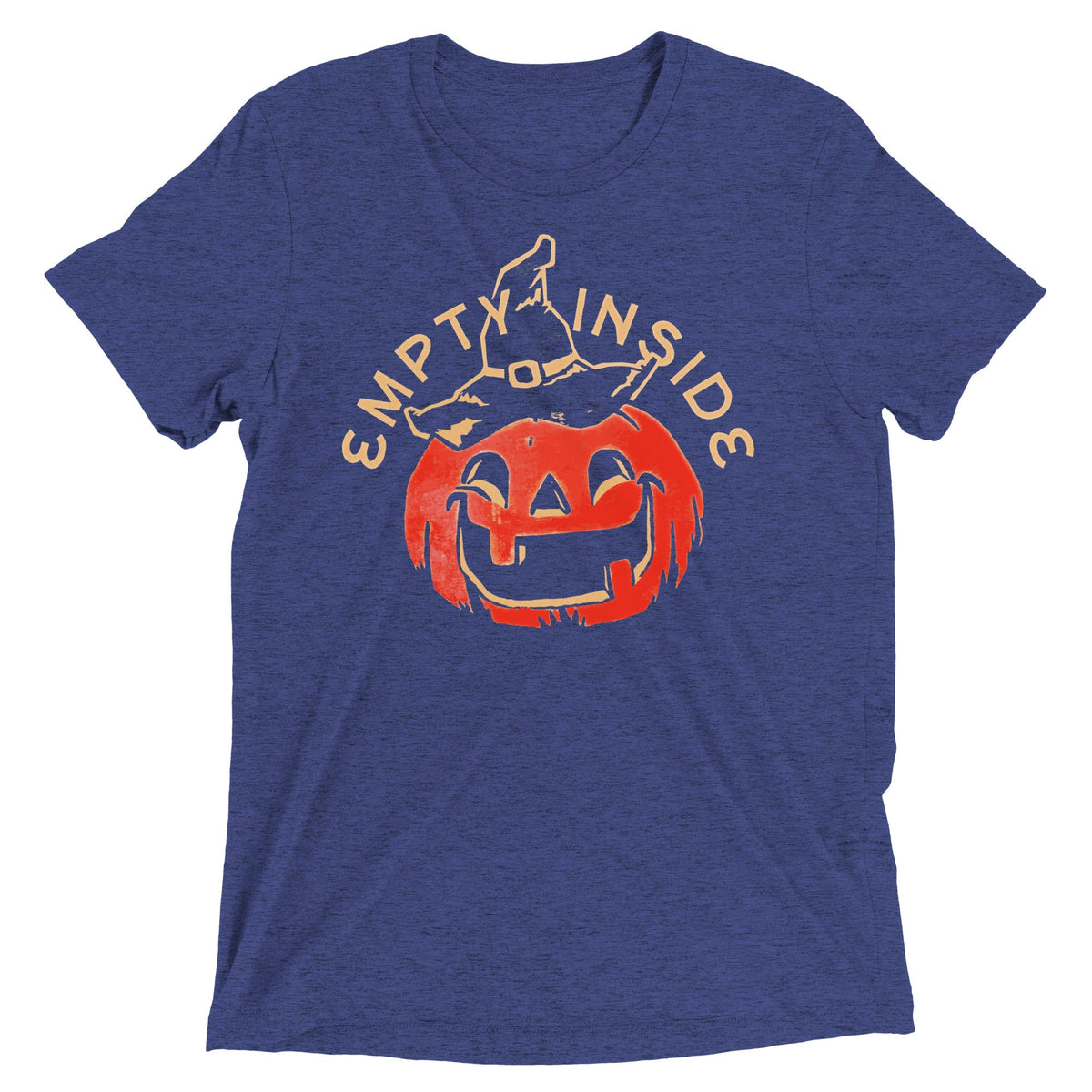 Empty Inside Pumpkin Men's Tri-Blend Tee