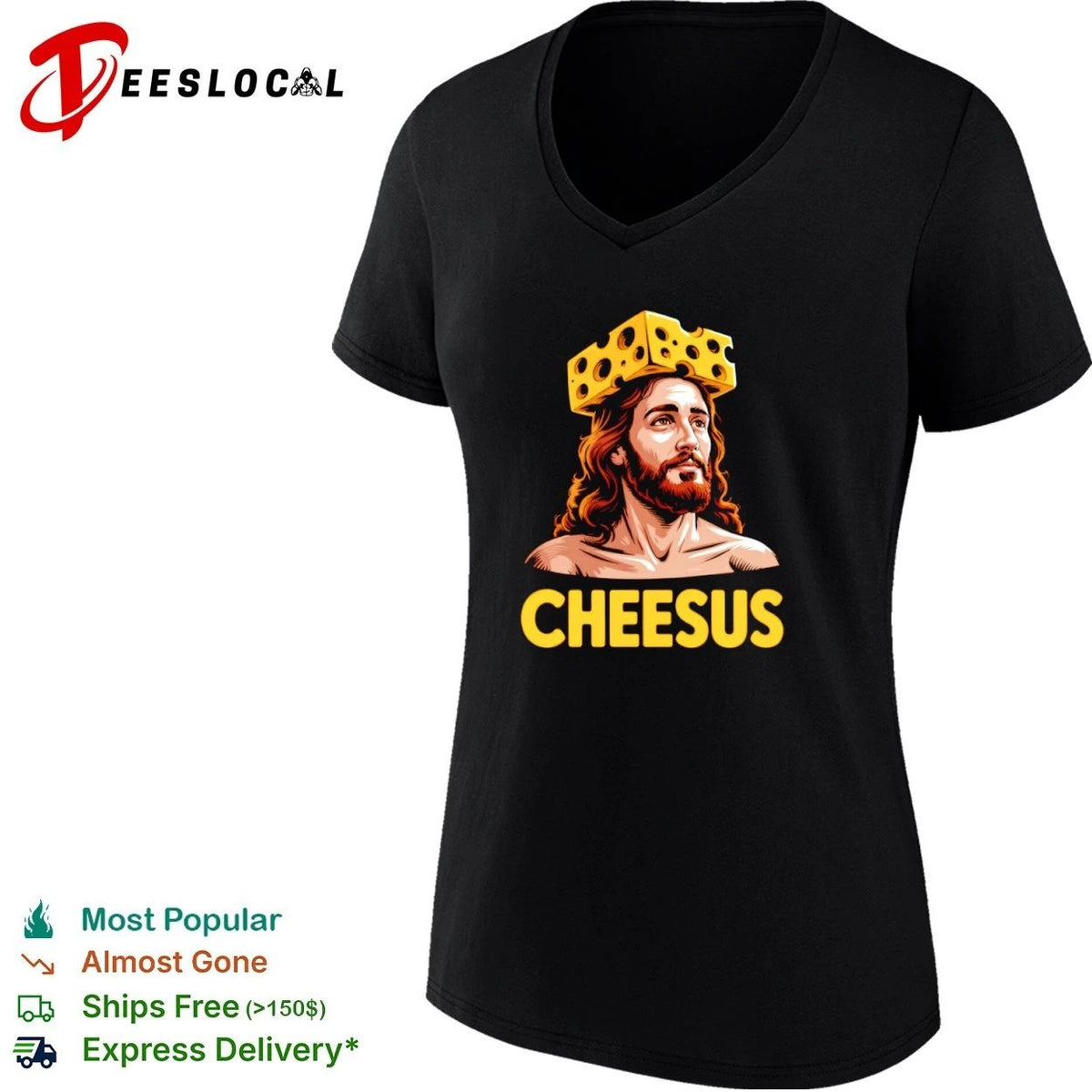Cheesus Christ Cheese Crown Jesus funny Unisex
