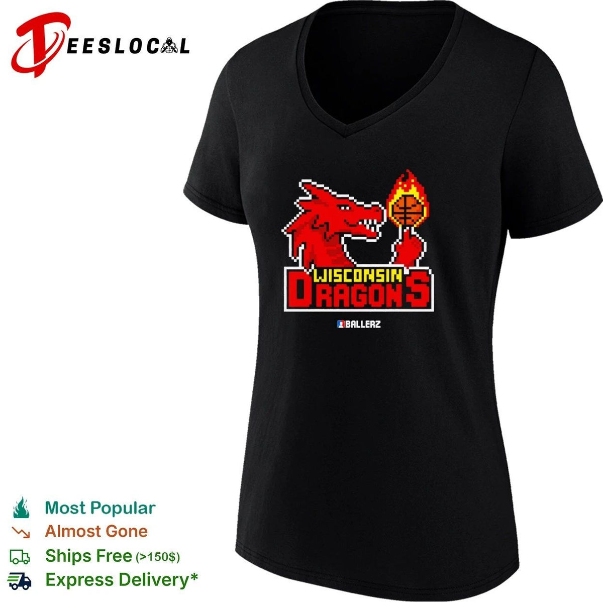 Wisconsin Dragons Ballerz basketball dragon Unisex