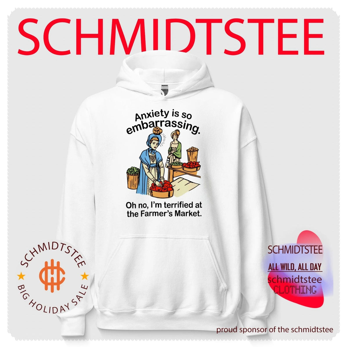 Anxiety Is so Embarrassing Terrified at the Farmer’s Market shirt Unisex
