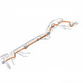 1939 Cadillac LaSalle Series 50 120″ WB Main Fuel Line 1pc, Stainless