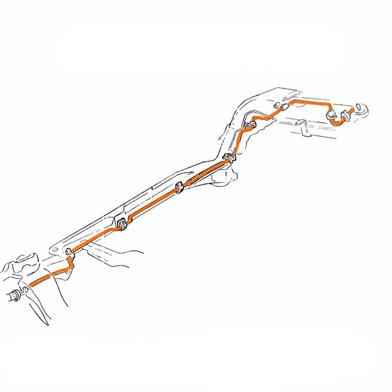 1939 Cadillac LaSalle Series 50 120″ WB Main Fuel Line 1pc, Stainless