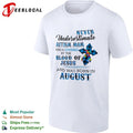Never Underestimate an Autism Mom Covered by the Blood of Jesus Born in August Unisex
