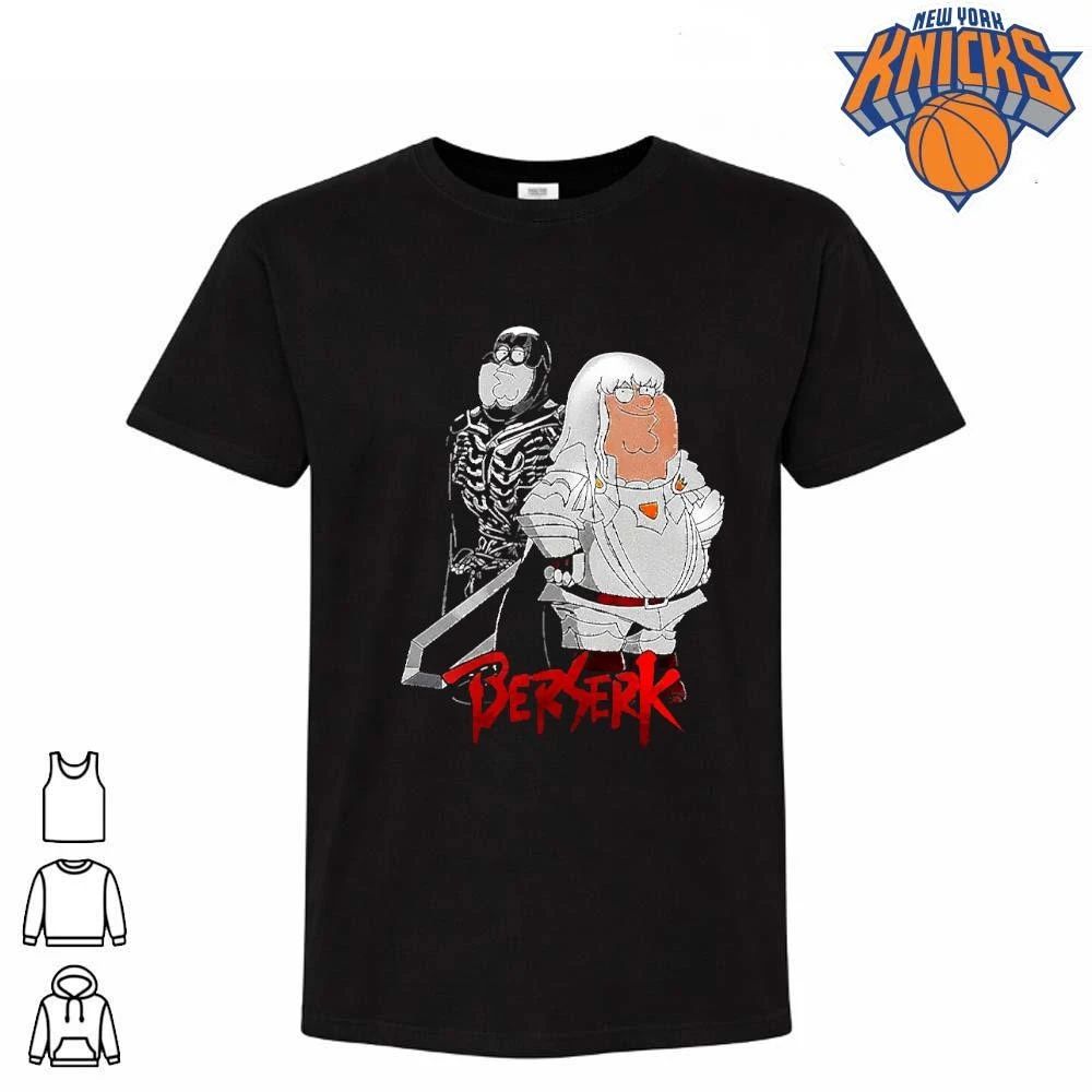 Peter Griffin as Griffith and Peter Griffin as Guts Berserk Family Guy Parody Shirt Unisex