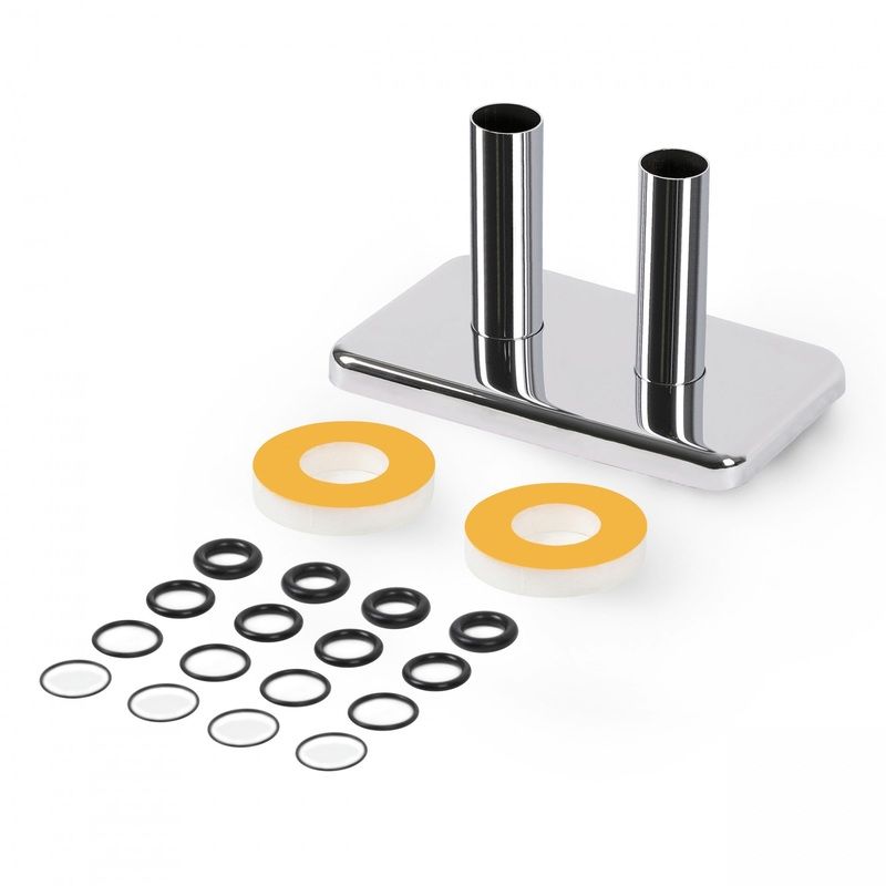 Integrated – Chrome Polished Pipe Covers – 50mm