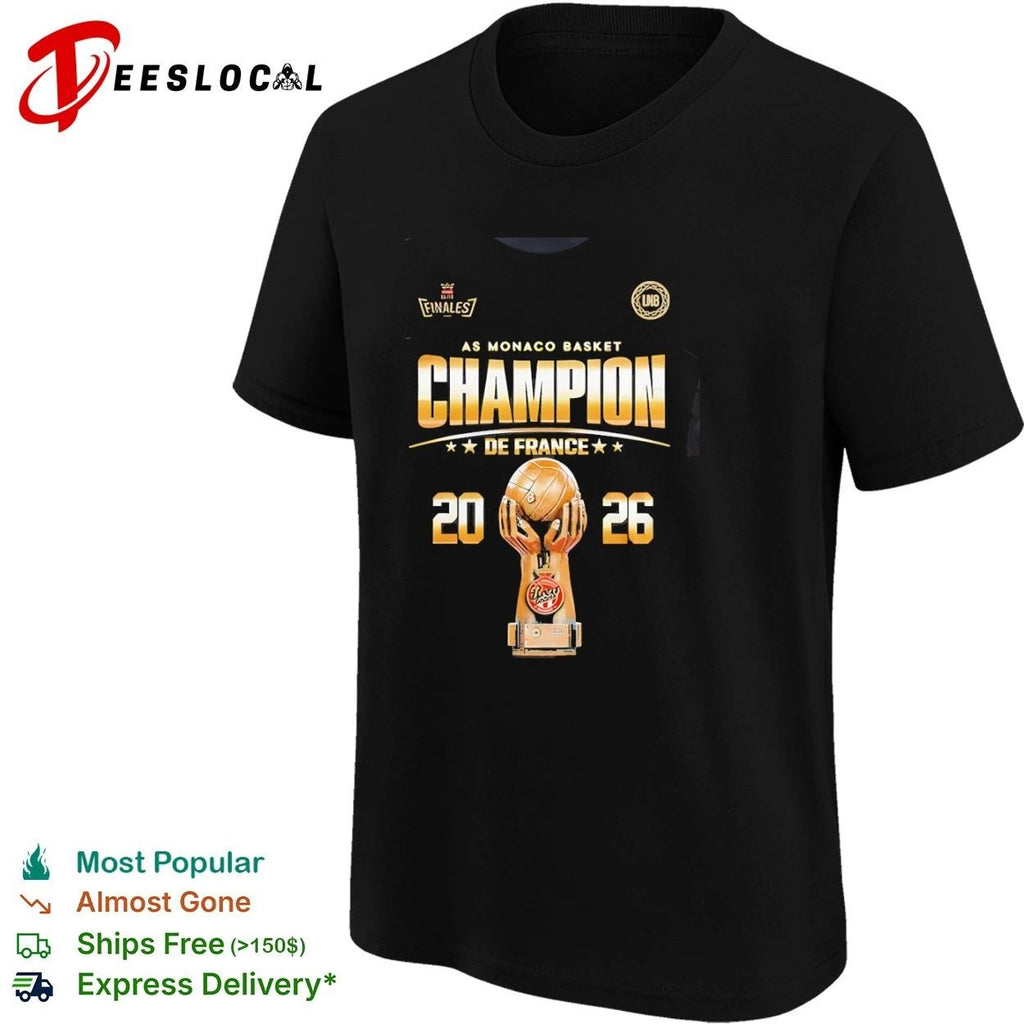 AS Monaco Basket Champion de France 2026 AS Monaco Basket French League Champions Unisex