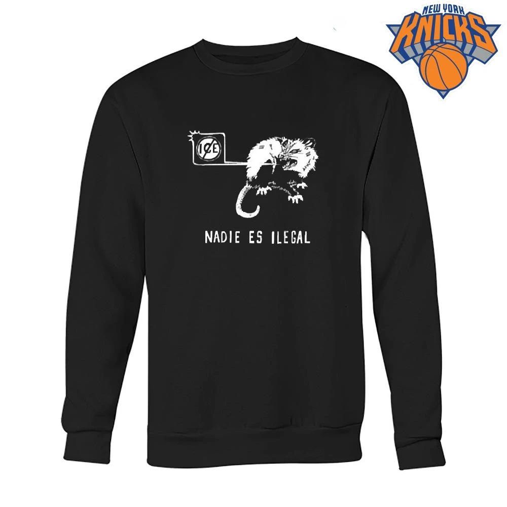 Nadie es Ilegal angry possum ice sign parody shirt Unisex