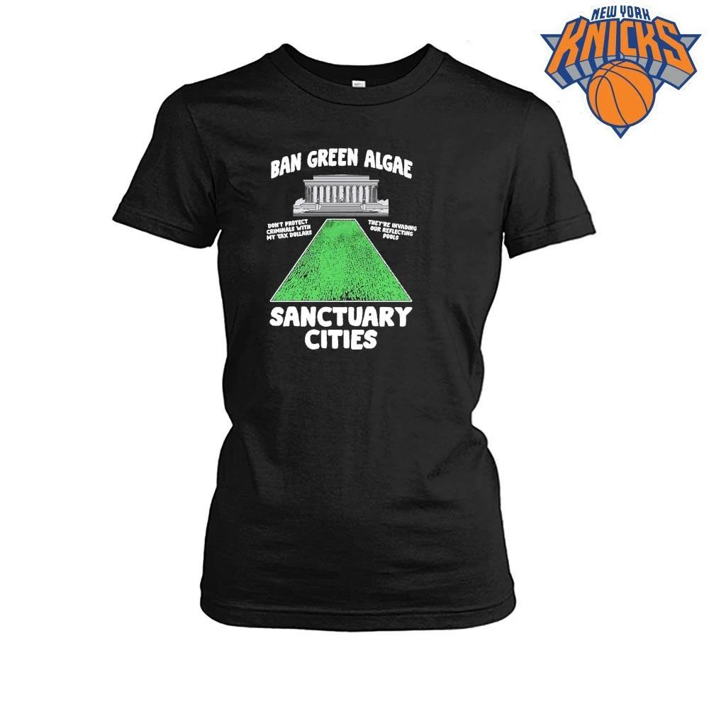 Ban Green Algae Sanctuary Cities Lincoln Memorial Political Satire Parody shirt Unisex