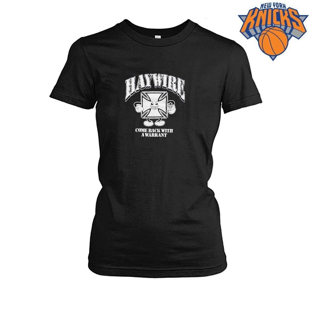 Haywire come back with a warrant maltese cross mascot with gun shirt Unisex