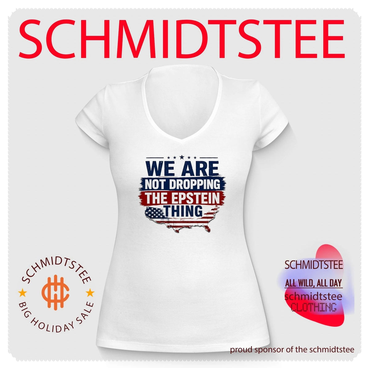We are not dropping the Epstein thing American flag shirt Unisex