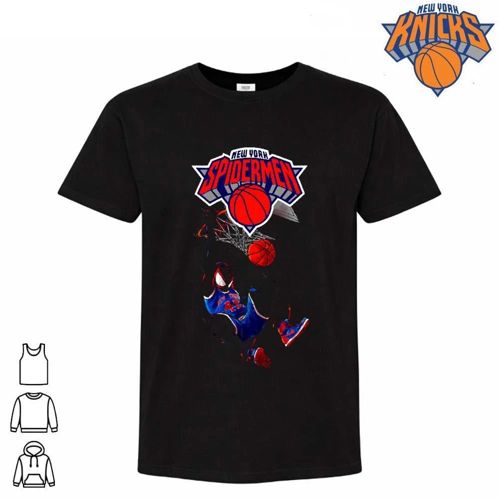 New York Spidermen Miles Morales Basketball Dunk Graphic Shirt Unisex