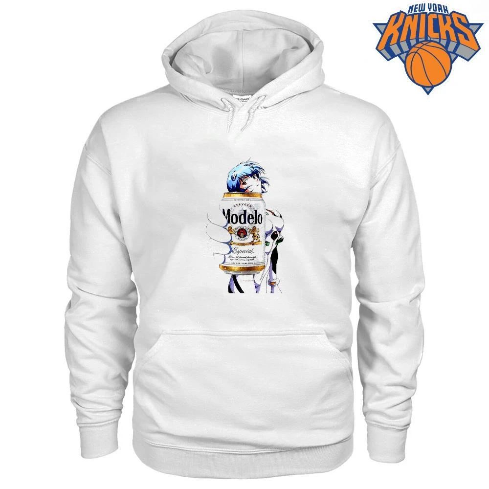 Rei Ayanami Holding Modelo Beer Can Neon Genesis Evangelion shirt Unisex