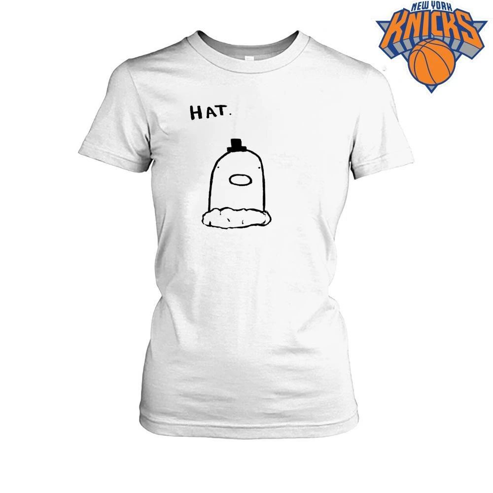 Hat Cute Little Ghost Wearing Tiny Black Top Hat Cartoon Doodle Shirt Unisex