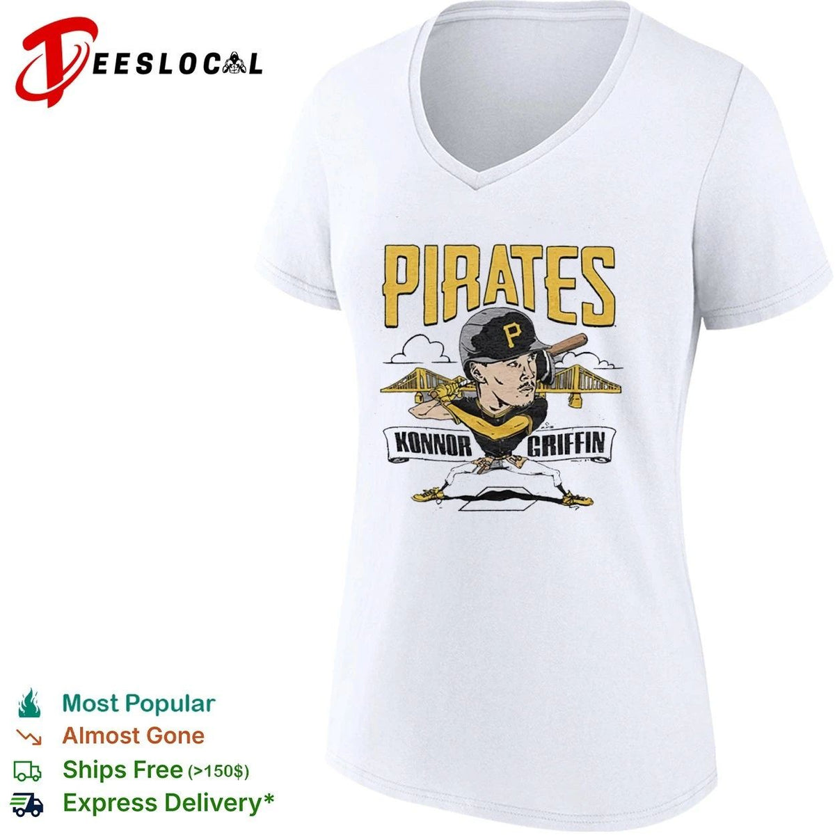 Konnor Griffin Pittsburgh Pirates Caricature Unisex