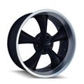 Style 695 17×8 in Matte Black Machined Wheel 5×120.65 Bolt Pattern / 0 mm Offset / 83.82 mm Hub