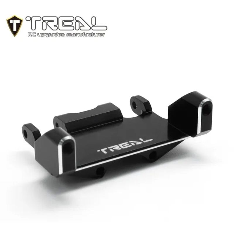 TREAL AX24 Aluminum 7075 Servo Mount Compatible with EMAX Servo for 1/24 Axial AX24 XC-1 4WS Crawler (BLACK)